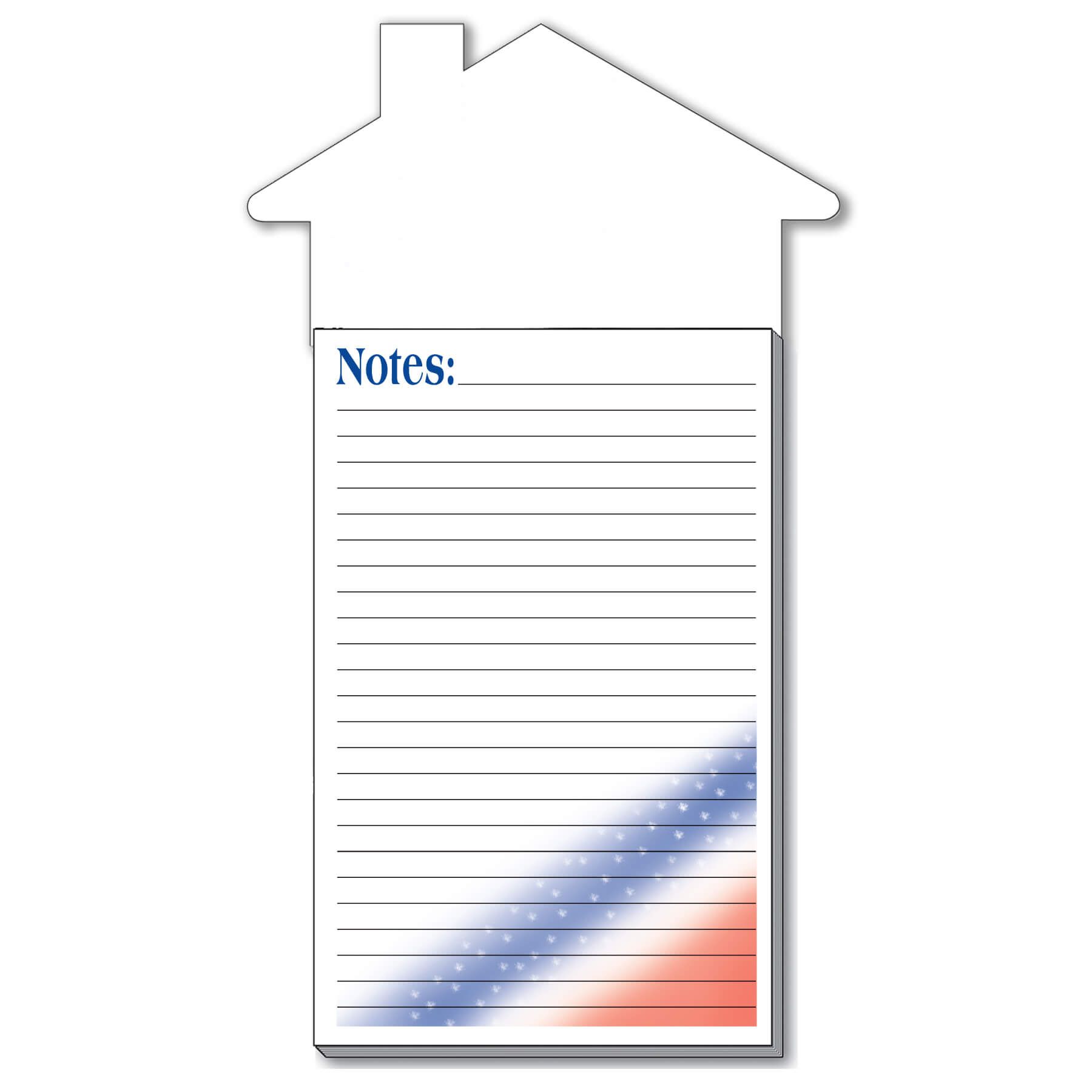 Blank Magnet with Patriotic Pad